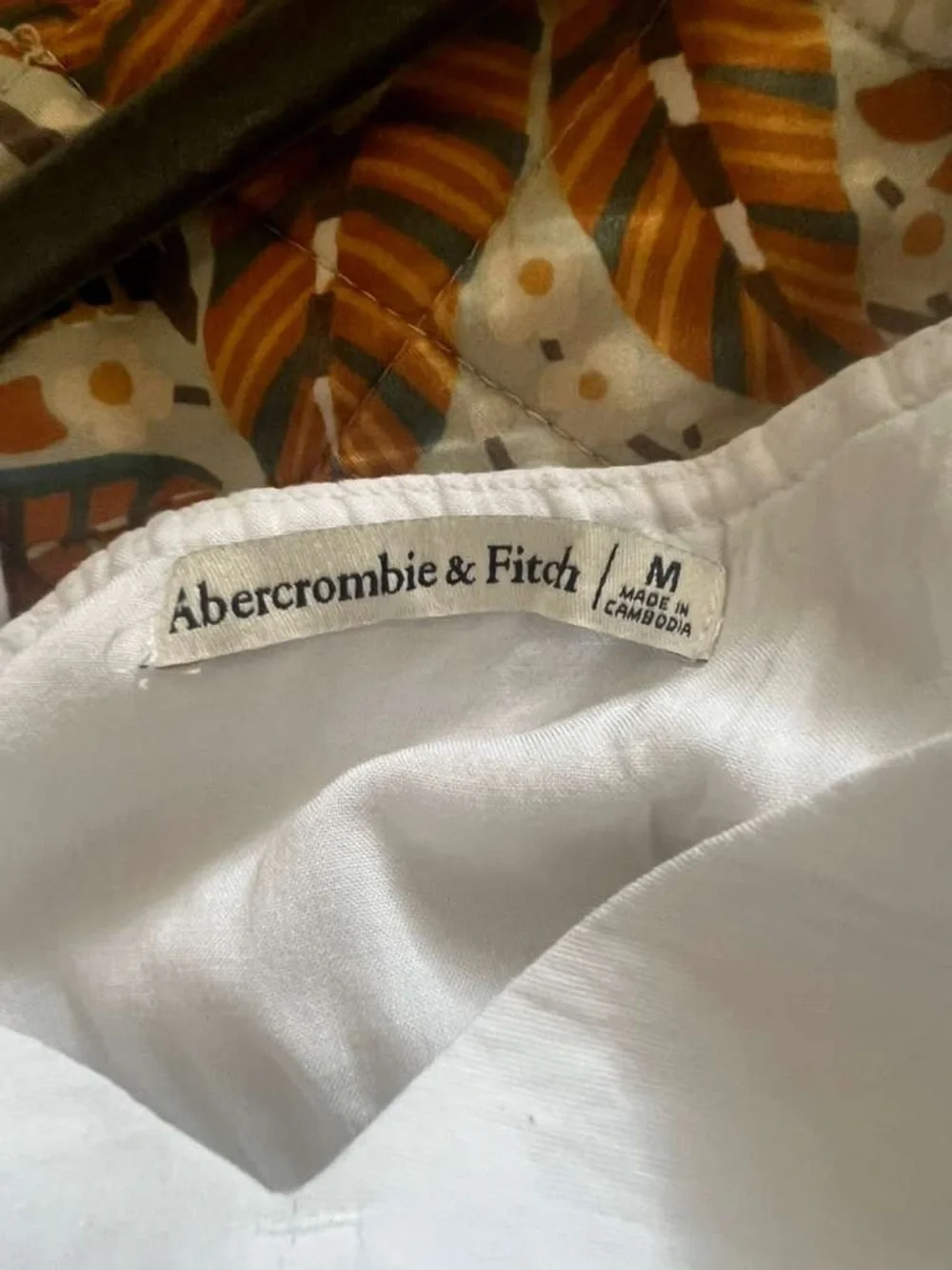 Abercrombie & Fitch White Cutout Spaghetti-Strap Maxi Dress Sz Medium